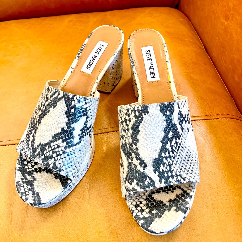 Steve Madden Snake Skin slip on
